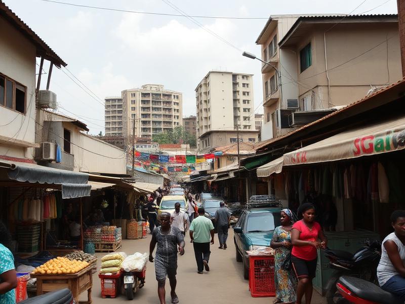 Quartier Yopougon à Abidjan